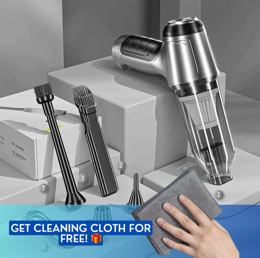 High Power Mini Vacuum Cleaner | Magic Cloth As A Gift!🎁
