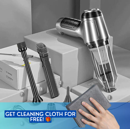 High Power Mini Vacuum Cleaner | Magic Cloth As A Gift! 🔥