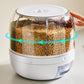 6 Grids Round Rotating Grain Storage Container